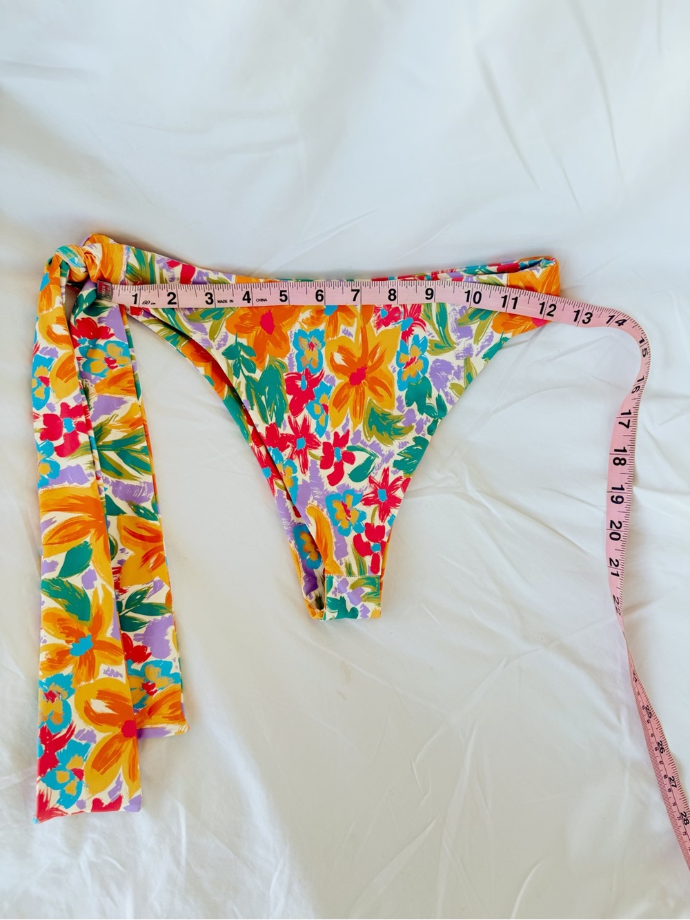 Fox Bright Floral Swim Bottoms in Yellow, Blue, Red and Purple